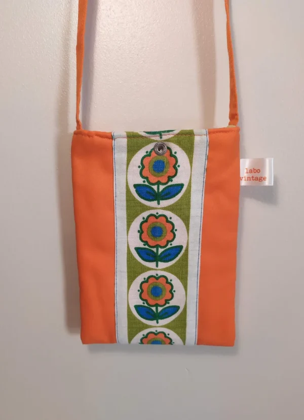 Pochette Dani en tissu vintage et upcyclé