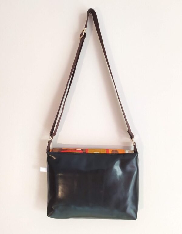 Sac bandoulière Chantal en tissu vintage et upcyclé – Image 5