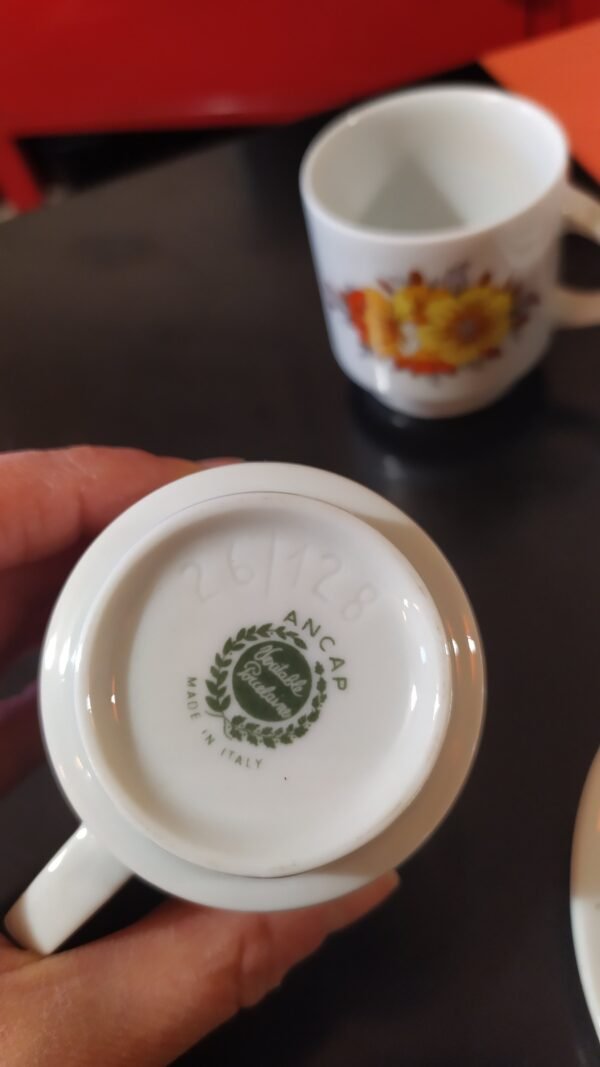 Tasses porcelaine italienne ANCAP vintage – Image 4