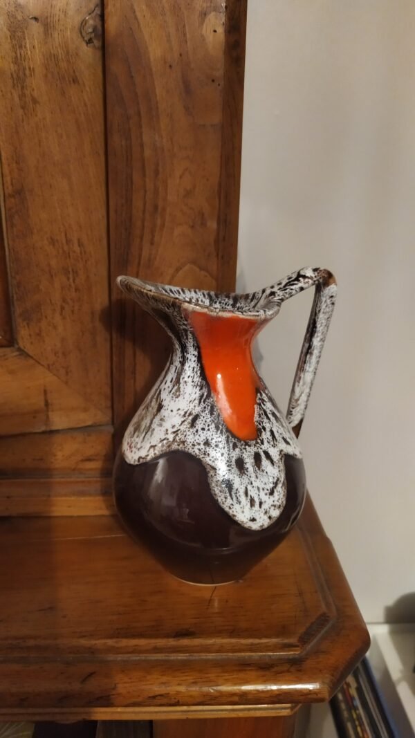 Vase décor vintage en céramique flammée – Image 5