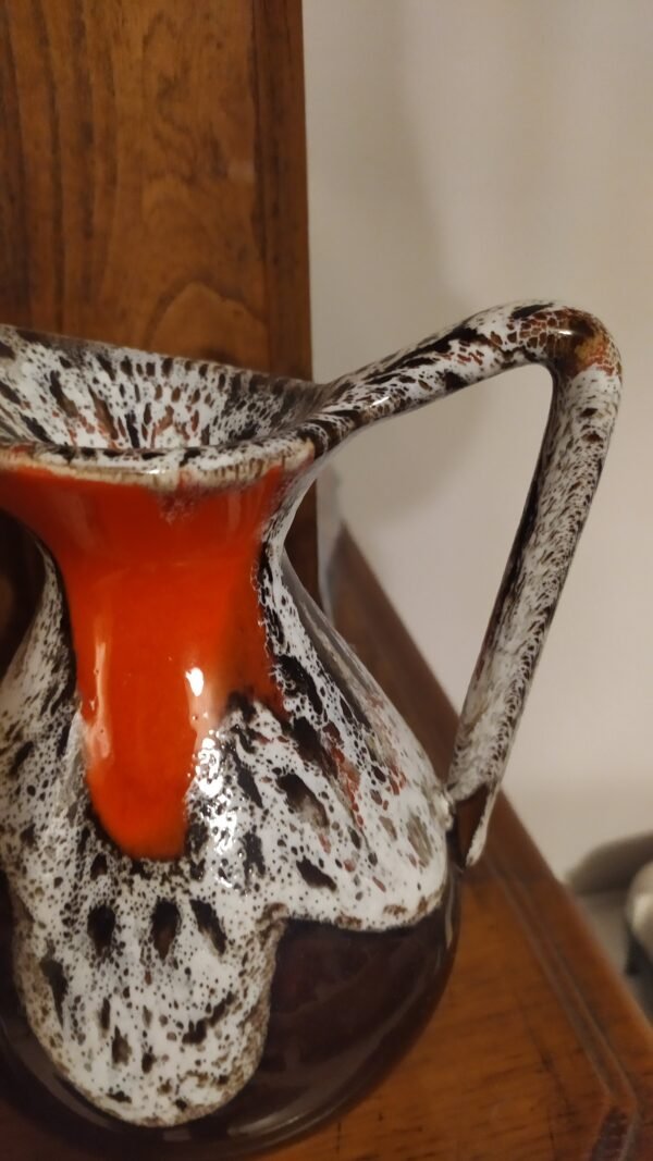 Vase décor vintage en céramique flammée – Image 6