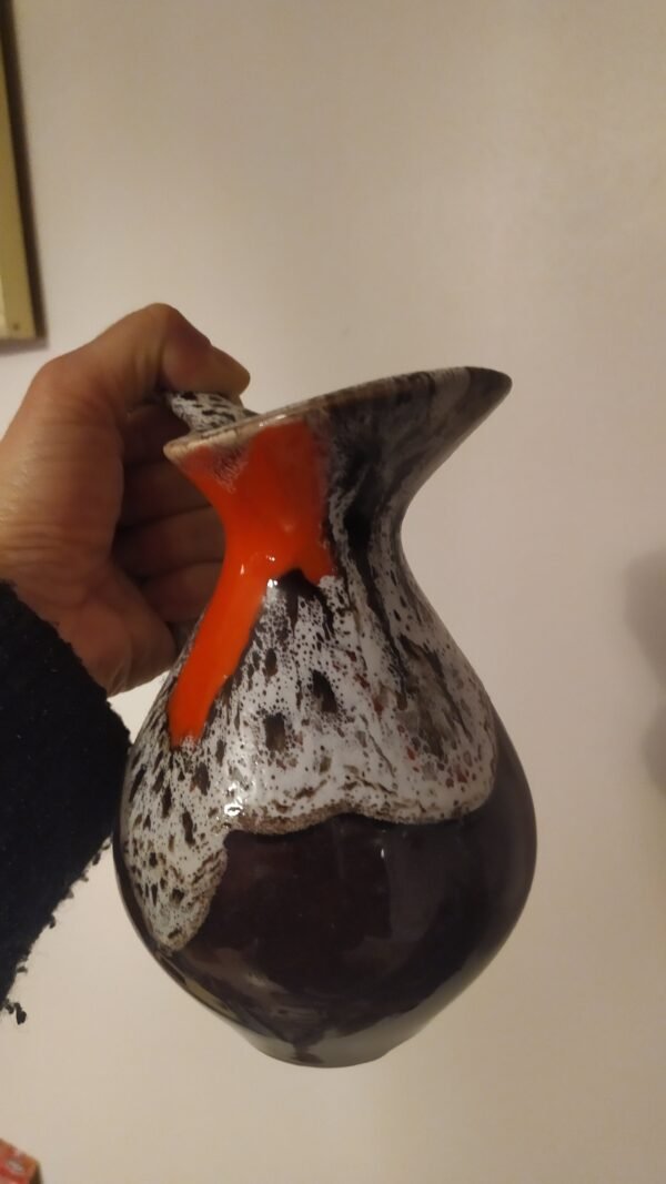 Vase décor vintage en céramique flammée – Image 7