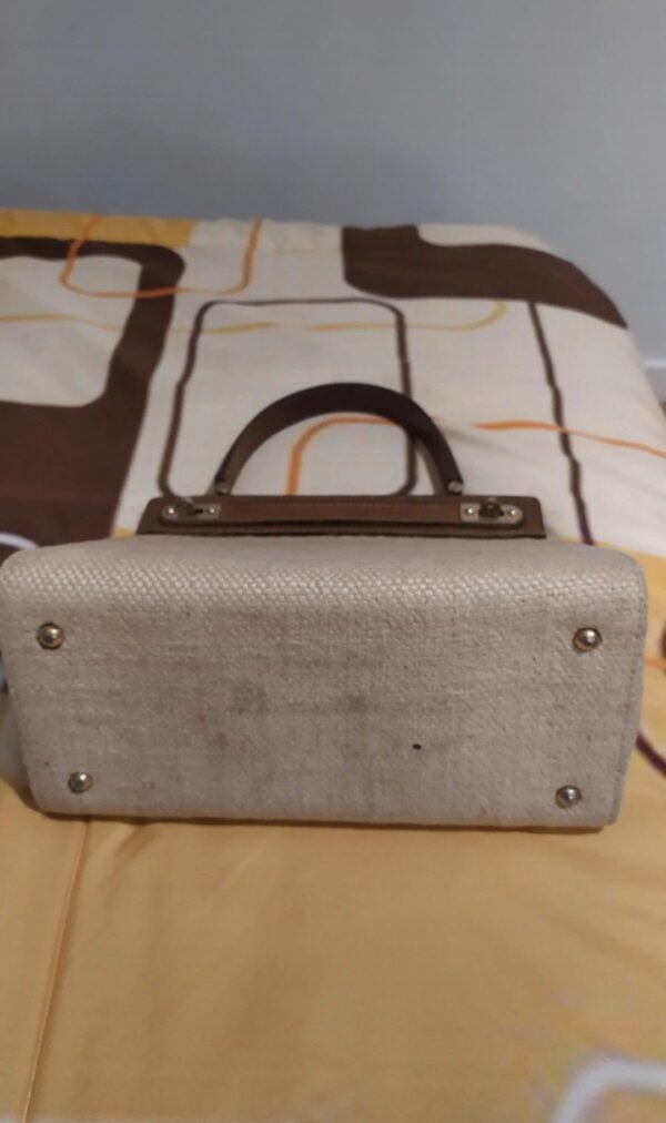 Sac à main bi matière vintage – Image 8