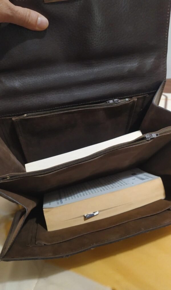 Sac vintage chic à serrure – Image 12