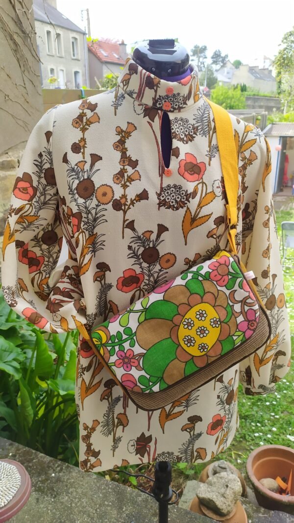 Tunique vintage aux pavots – Image 3