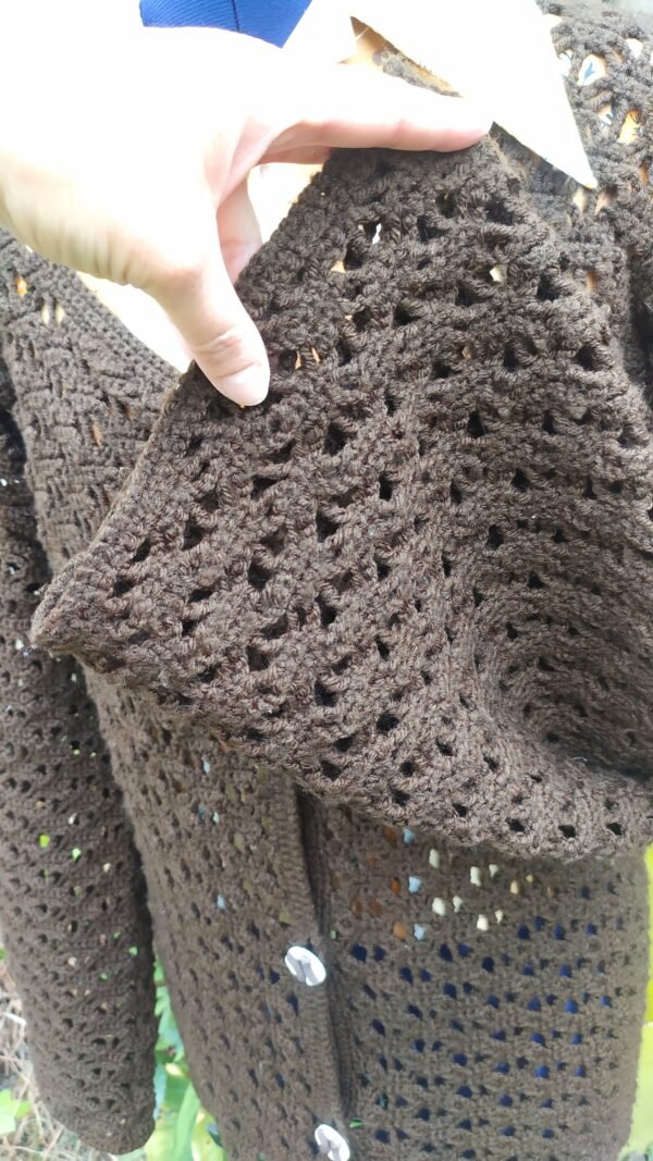 Grand gilet vintage crochet – Image 13