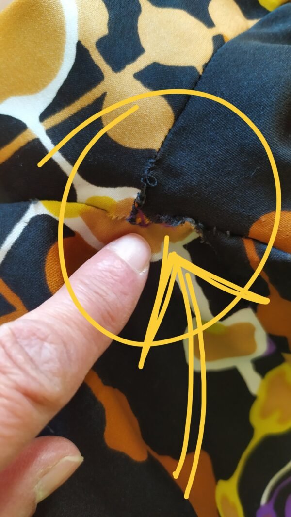 Robe de couturière imprimé abstrait vintage – Image 4