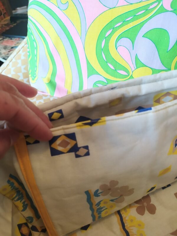 Sac besace Audrey 
en tissu vintage et upcyclé – Image 13