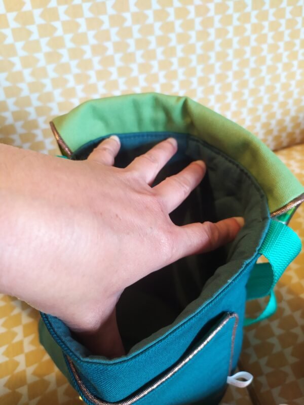 Pochette XL Aline en tissu vintage et upcyclé – Image 21