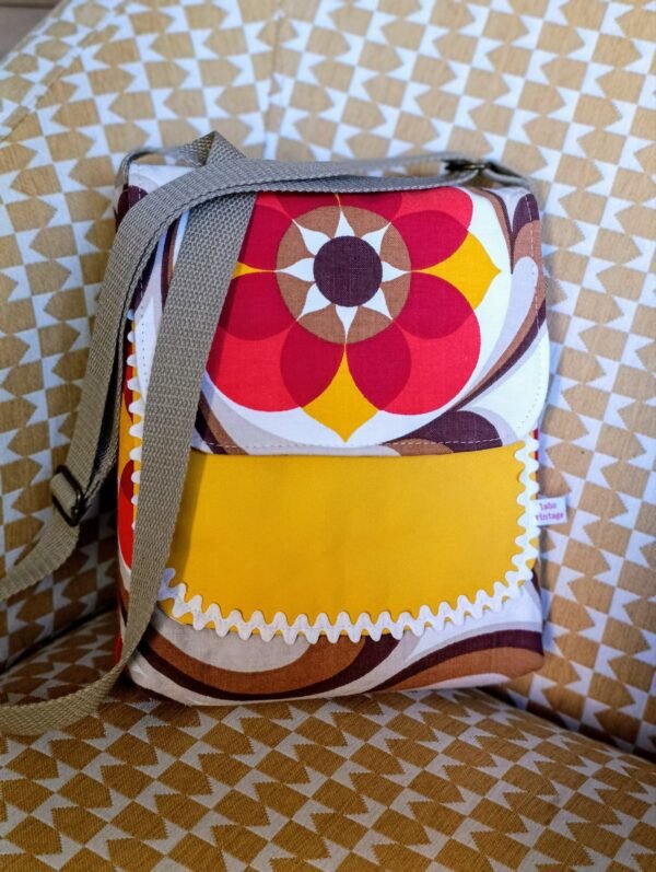 Pochette XL Sabine 
en tissus vintage et upcyclés – Image 21