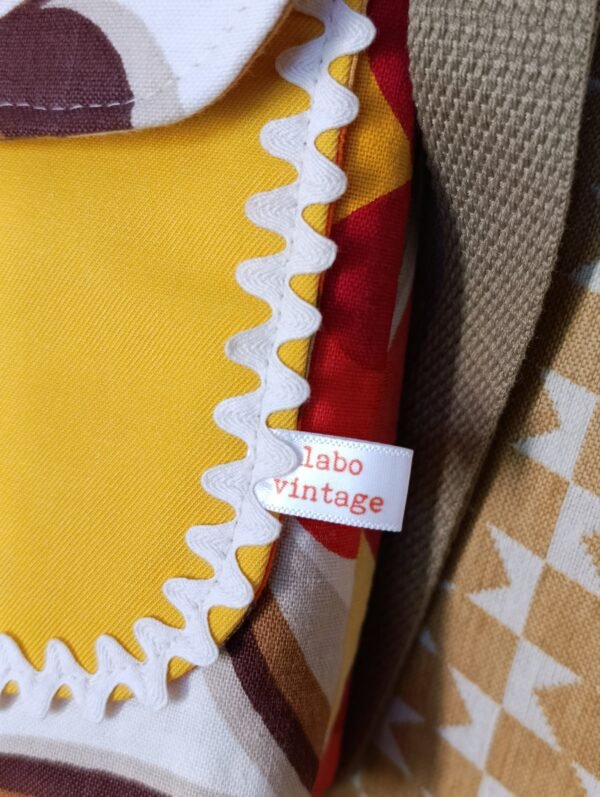 Pochette XL Sabine 
en tissus vintage et upcyclés – Image 20