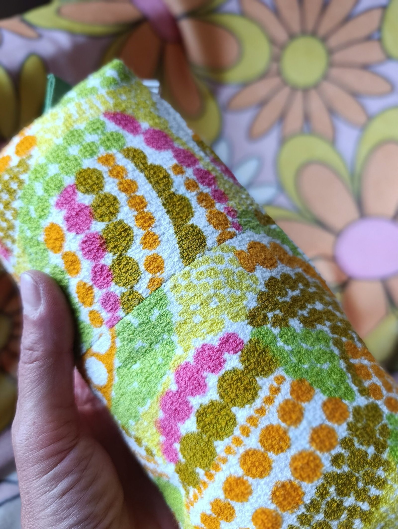 Trousse Angélique en tissu éponge vintage des années 60 – Image 5