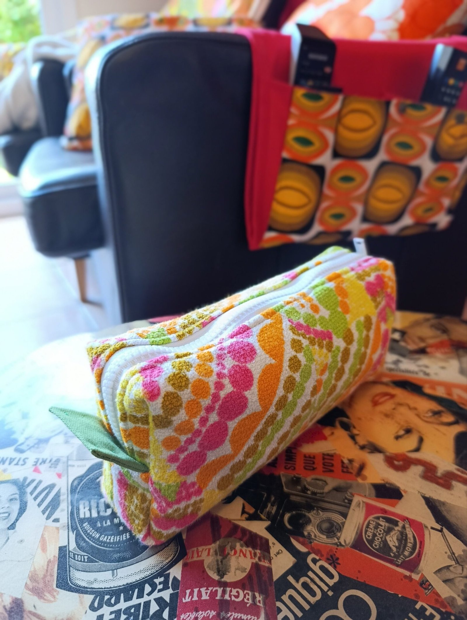 Trousse Angélique en tissu éponge vintage des années 60 – Image 12