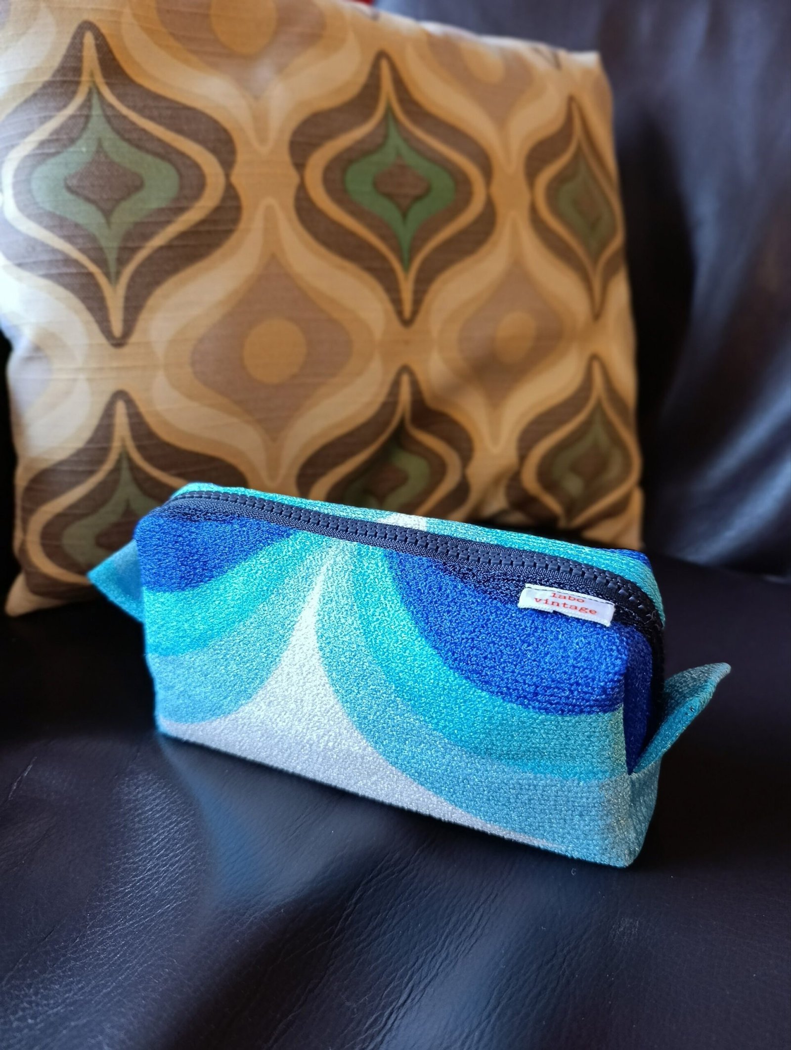 Trousse Tina en tissu des années 70