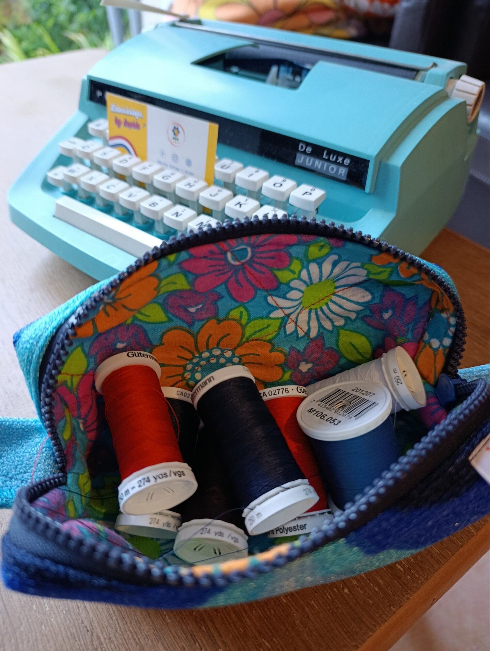 Trousse Tina en tissu des années 70 – Image 7