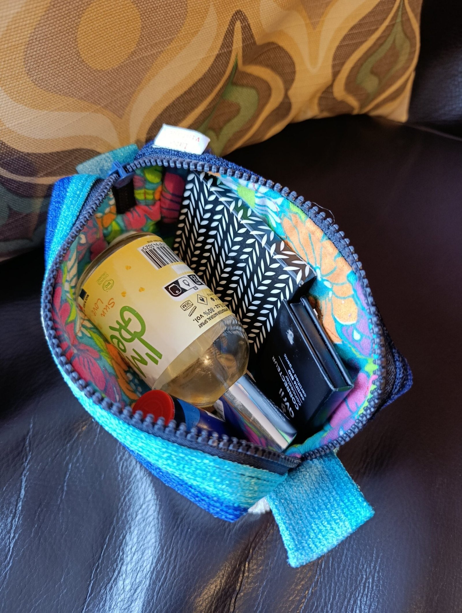 Trousse Tina en tissu des années 70 – Image 5