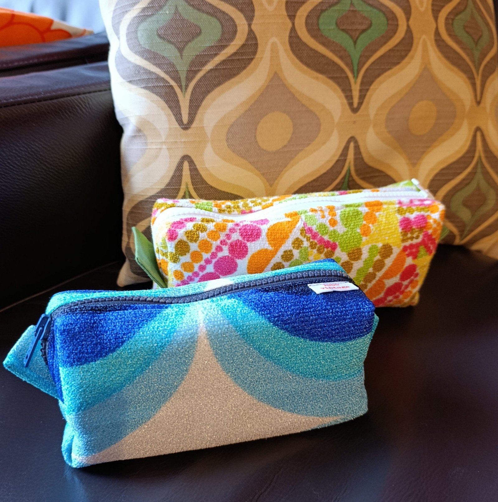 Trousse Tina en tissu des années 70 – Image 4