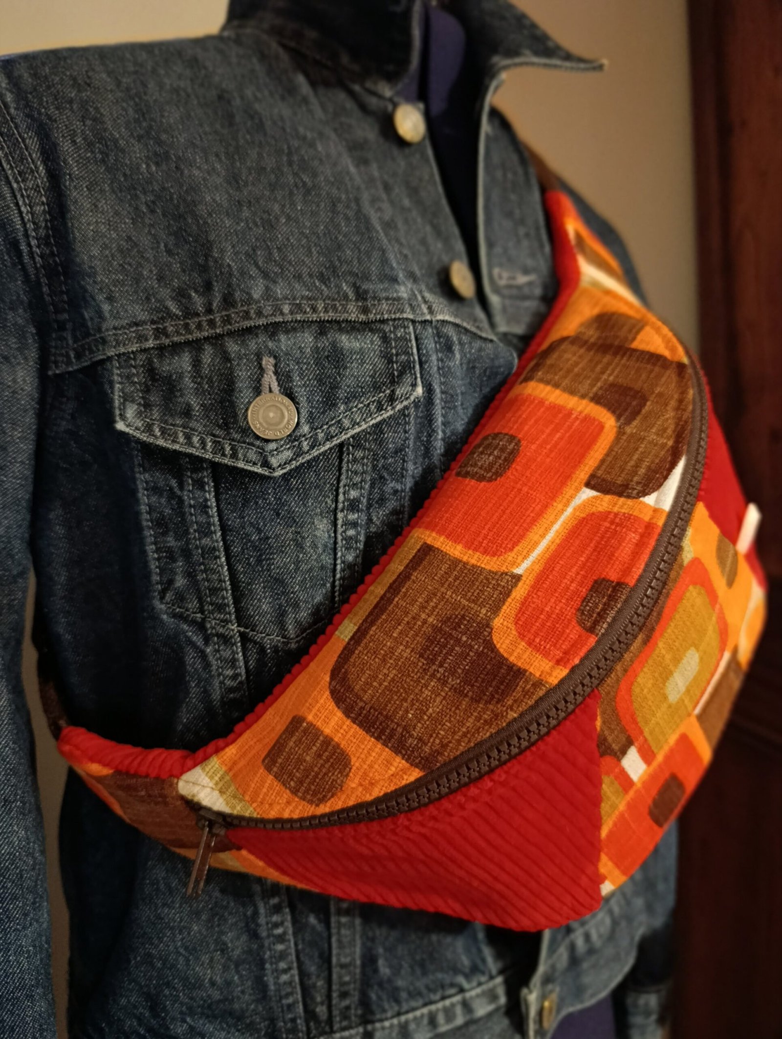 Sac banane Nadine en tissu vintage – Image 10