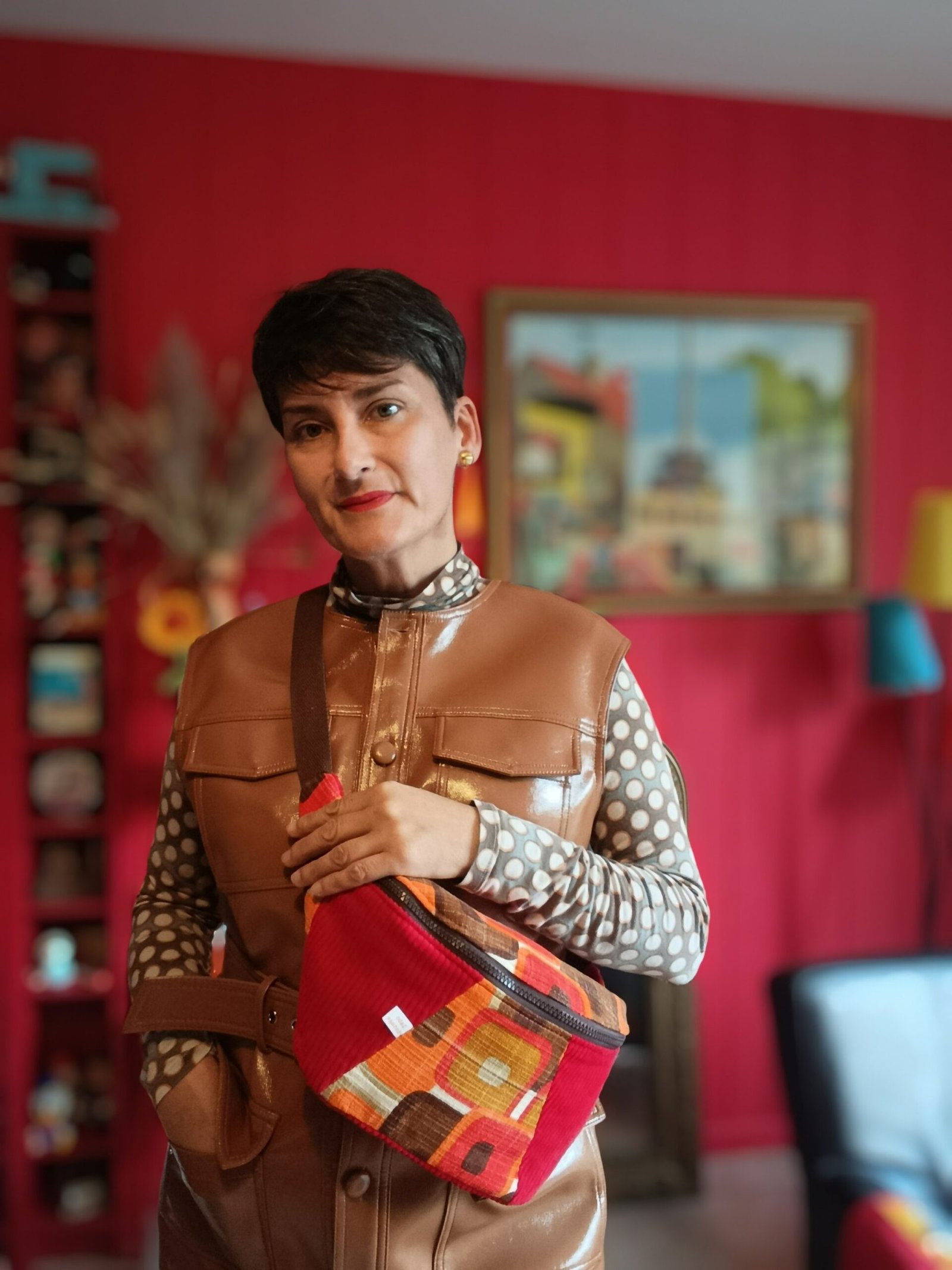 Sac banane Nadine en tissu vintage – Image 11