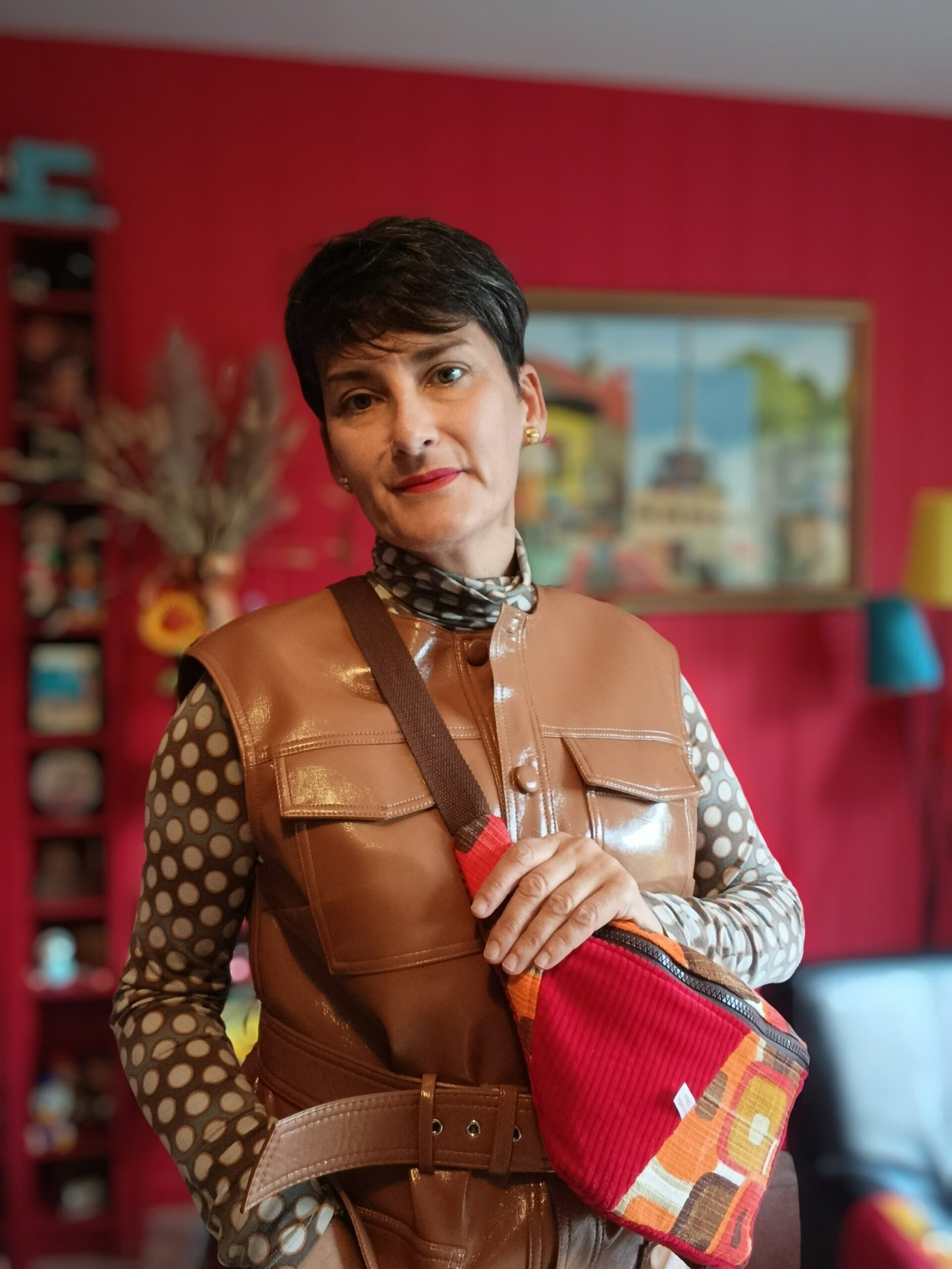 Sac banane Nadine en tissu vintage – Image 8