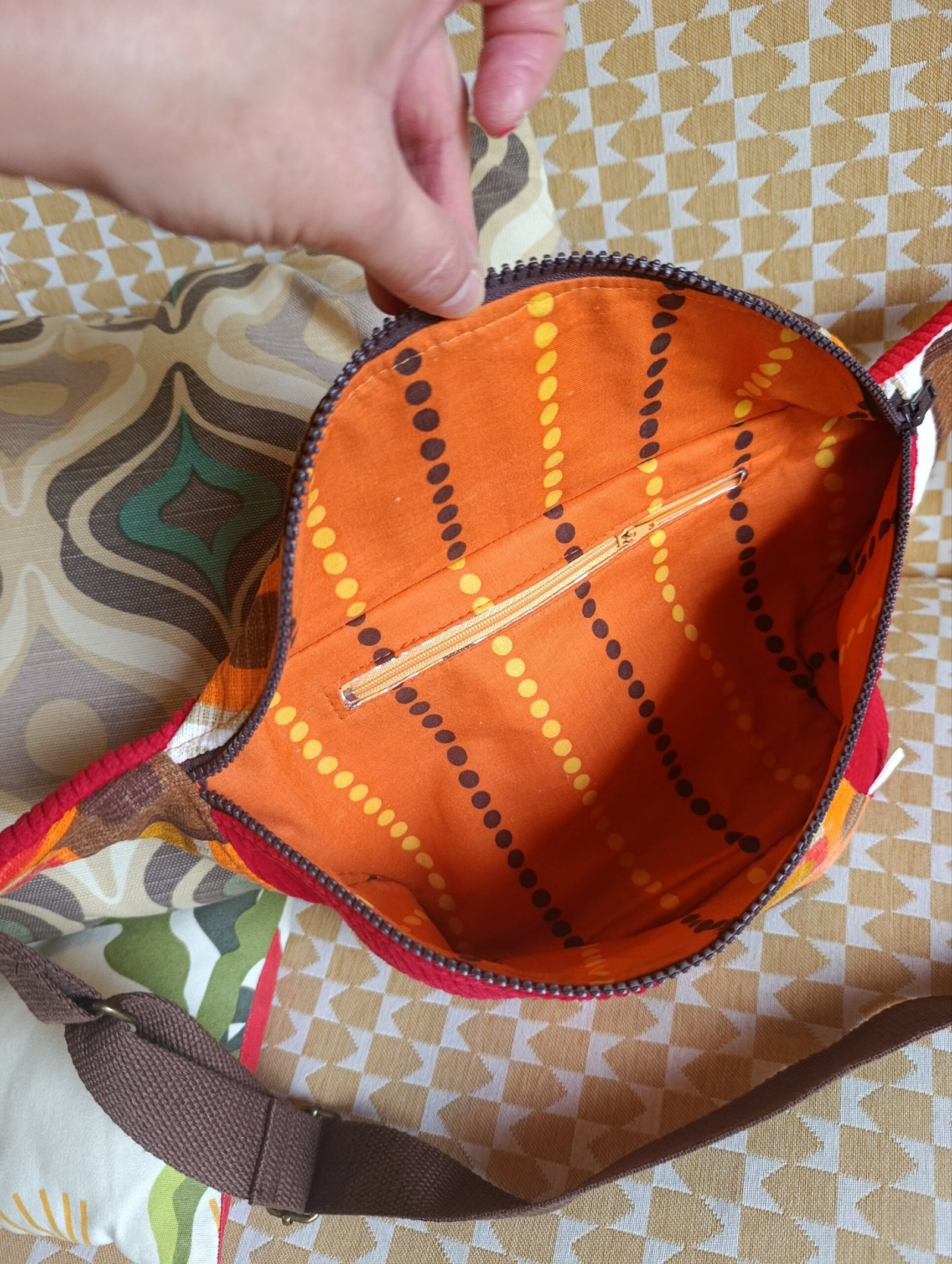 Sac banane Nadine en tissu vintage – Image 5