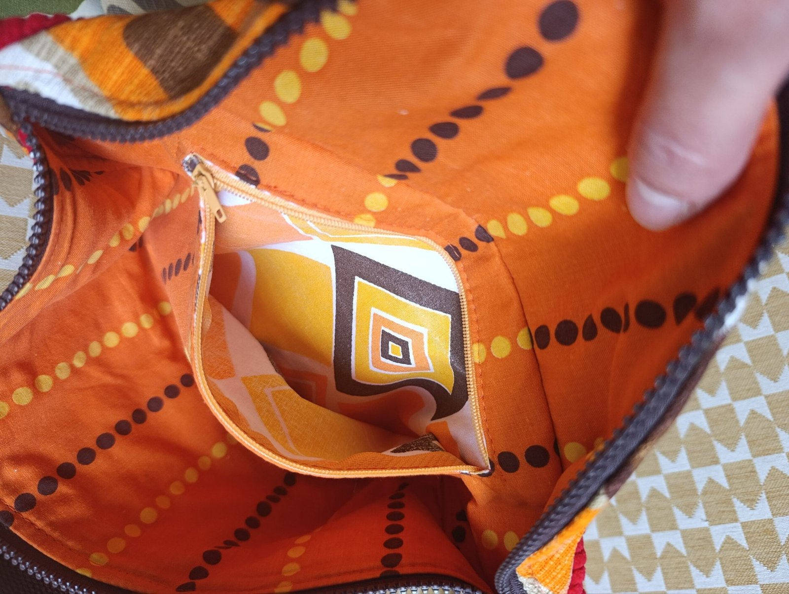 Sac banane Nadine en tissu vintage – Image 4