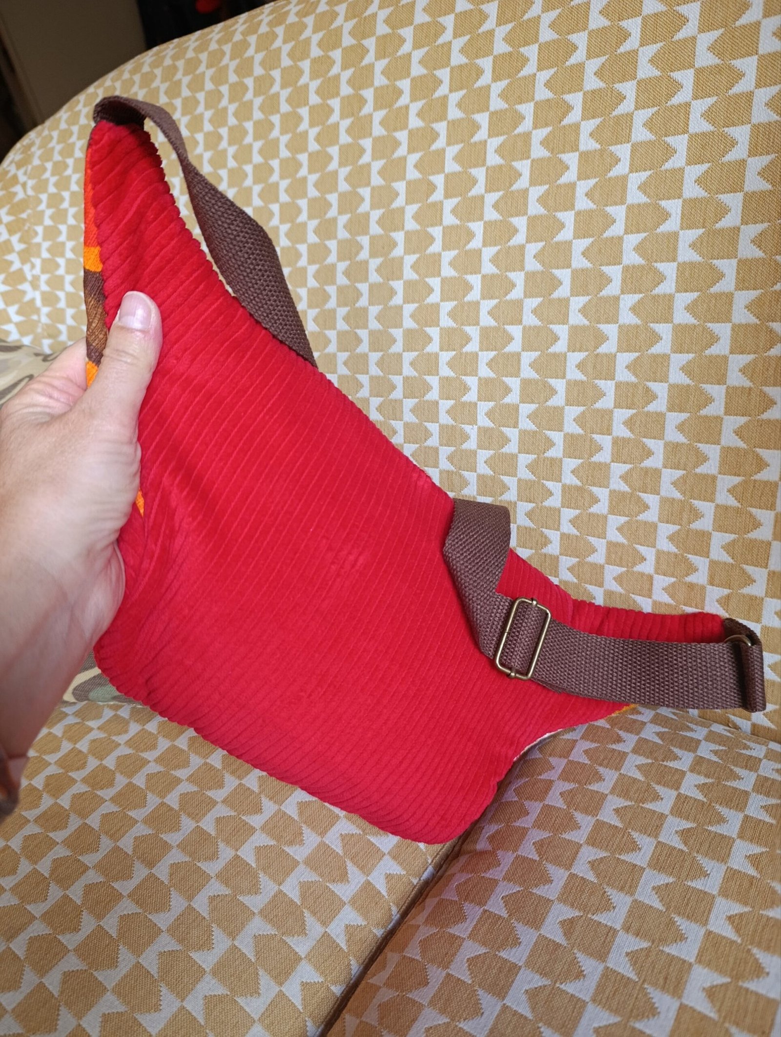 Sac banane Nadine en tissu vintage – Image 3